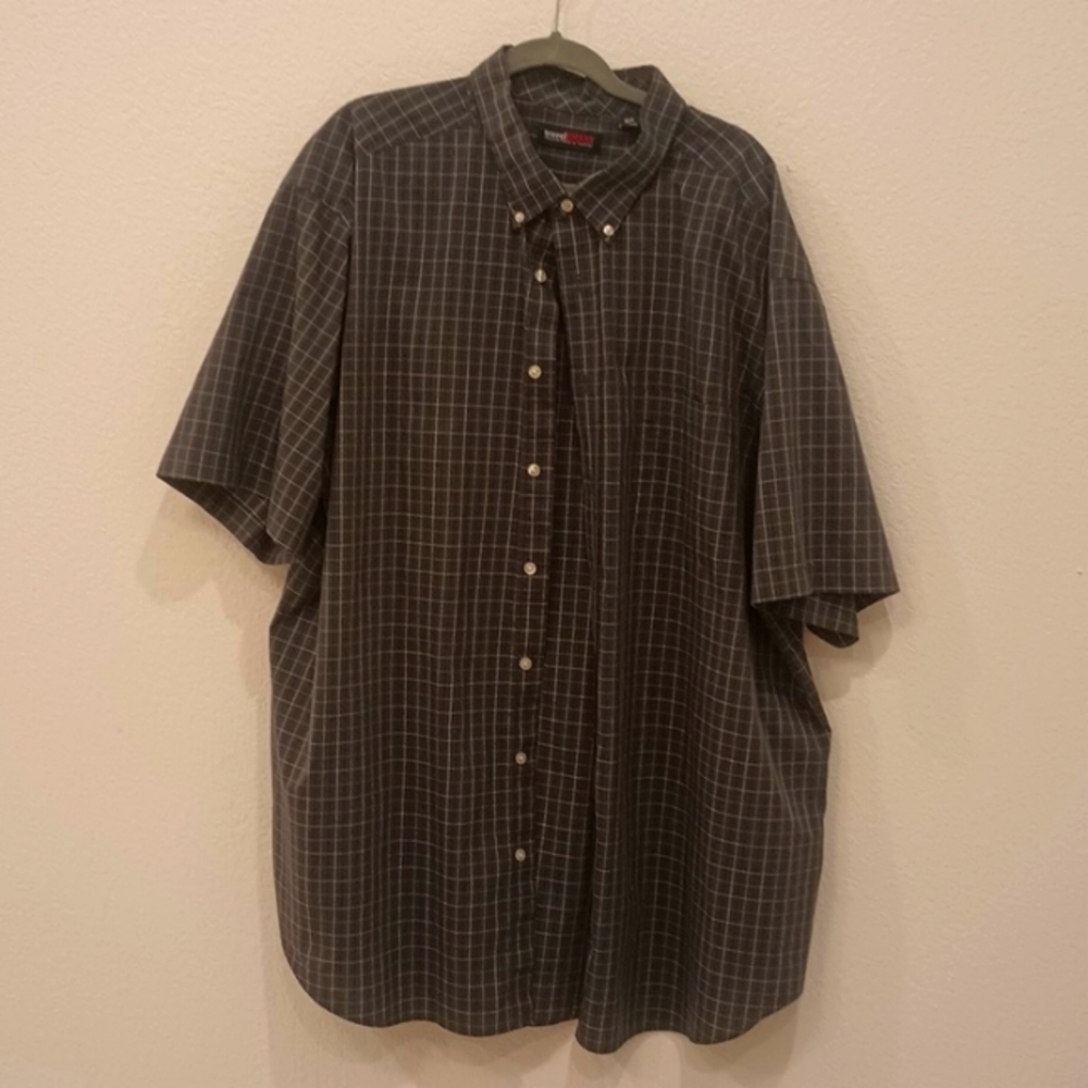 Men's ROUNDTREE & YORKE travel smart short sleeve shirt size 4XLT